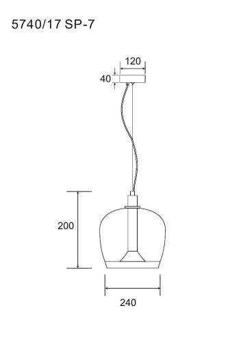 Светильник подвесной Divinare Sonata 5740/17 SP-7