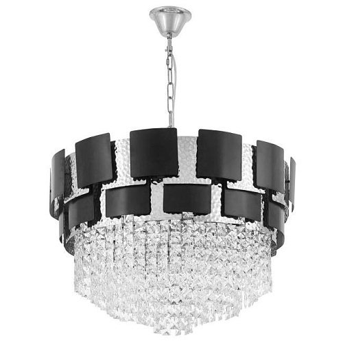 LDP 7045-600 BK+CHR Подвесная люстра Lumina Deco Molina LDP 7045-600 BK+CHR