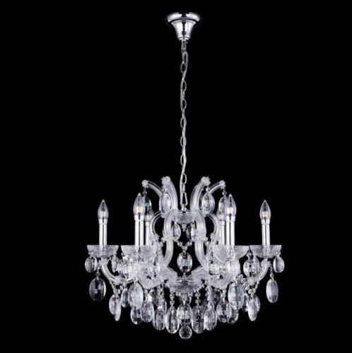 HOLLYWOOD SP6 CHROME Подвесная хрустальная люстра Hollywood Crystal Lux HOLLYWOOD SP6 CHROME