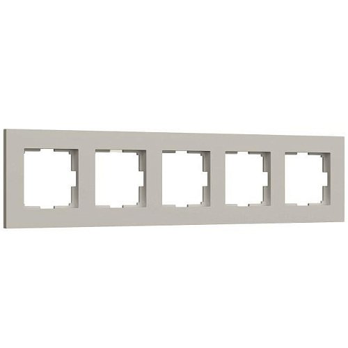 W0052917/ Рамка на 5 постов Slab (дымчатый софт) Рамка Werkel W0052917/ Рамка на 5 постов Slab (дымчатый софт)