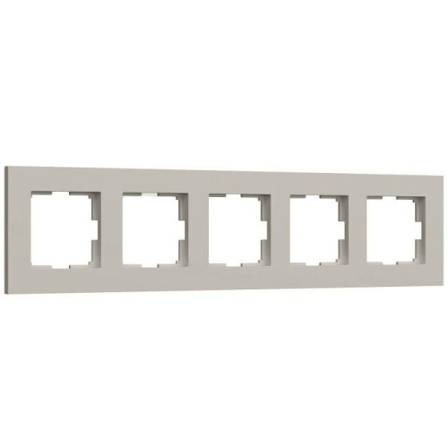 Рамка Werkel W0052917/ Рамка на 5 постов Slab (дымчатый софт)