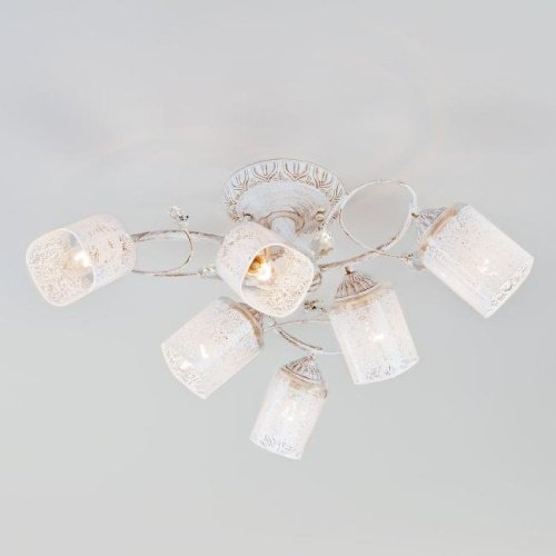 Потолочная люстра Eurosvet Francisco 30053/6 белый с золотом