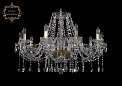 Подвесная хрустальная люстра 11.12 Art Classic 11.12.10.300.Gd.Sp