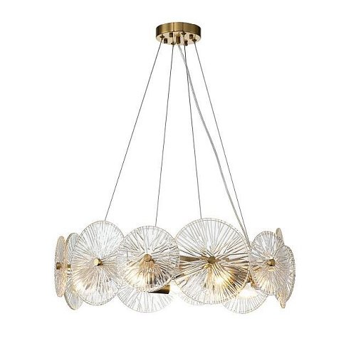 V000020 Подвесная люстра Indigo Miele 12021/7P Brass V000020