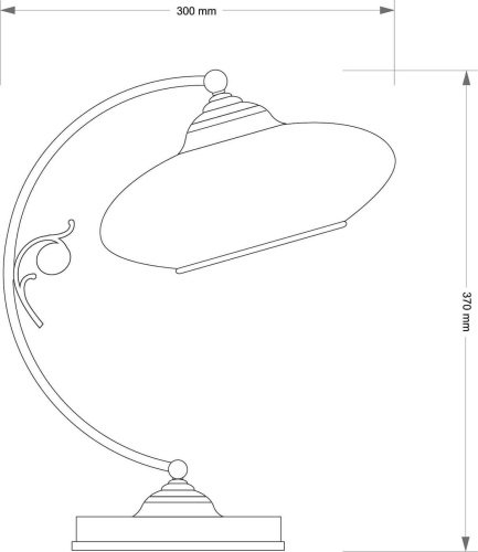 Настольная лампа Kutek Casamia (плафон) CAS-LG-1(P)