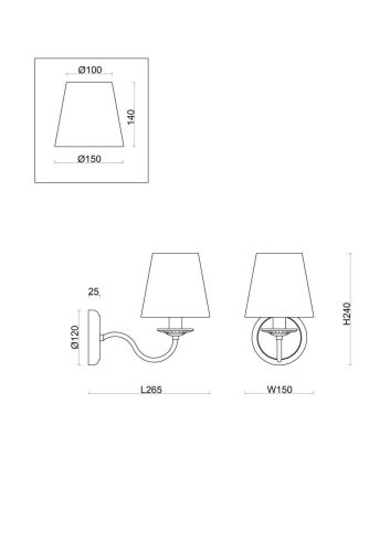 Настенное бра Freya Osborn FR2027WL-01N