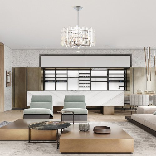 Люстра на штанге Arte Milano Sorrento-2409 372409/6/350/470 CR