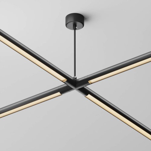 Х-образный вертикальный коннектор для системы Shelf с вводом питания Maytoni Accessories for system Shelf CA017TX-P-B