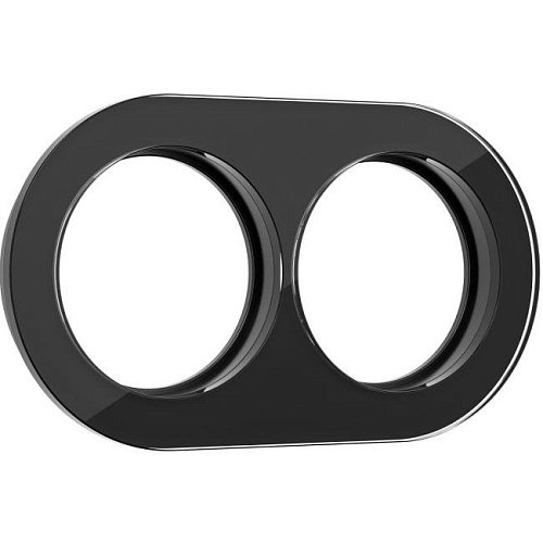 Рамка Werkel W0025108/ Рамка на 2 поста (Черный)