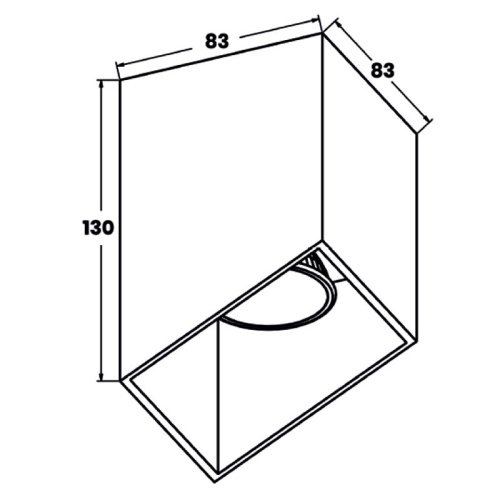 Накладной светильник Zumaline Quby ACGU10-131
