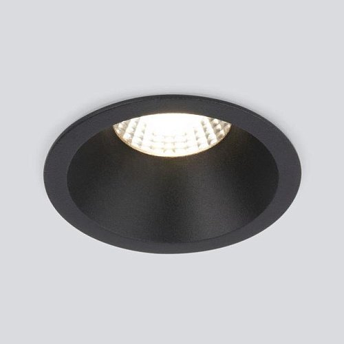 Встраиваемый светильник Elektrostandard Lin 15266/LED 7W 3000K BK черный
