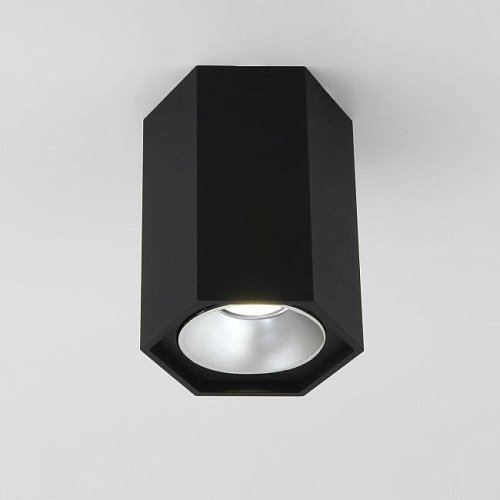 Накладной светильник Elektrostandard 25036/LED 25036/LED 7W 4200K черный матовый/серебро