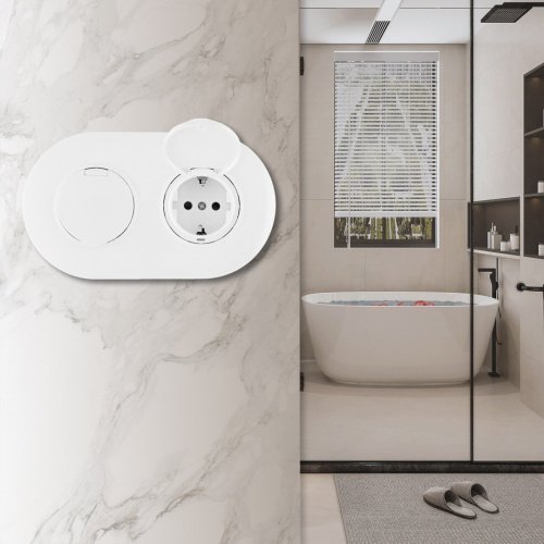 Розетка Arte Milano Set08-2 SET08-2-41-1x2 white