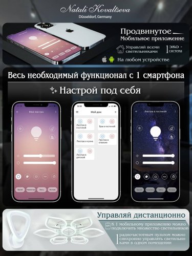 Потолочная люстра Natali Kovaltseva LED LED LAMPS 81323