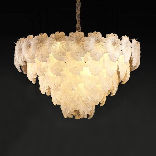 6302P/D800 gold/white Подвесная люстра Delight Collection Crystal leaf 6302P/D800 gold/white