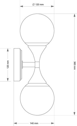Настенное бра Kutek Bari BAR-K-2(ZM)