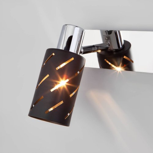 20090/3 черный/хром Светильник спот Eurosvet Fente 20090/3 черный/хром