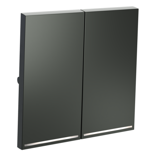 Клавиши для выключателя/переключателя двухклавишного с подсветкой, S70 (титан)