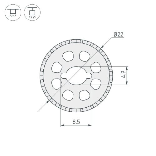 Профиль Arlight Wph 048598
