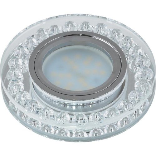 Встраиваемый светильник Fametto Peonia DLS-P102 GU5.3 CHROME/CLEAR