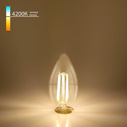 Свеча BLE1412 7W 4200K E14 (C35 прозрачный) (BLE1412) Светодиодная лампа Elektrostandard Свеча BLE1412 7W 4200K E14 (C35 прозрачный) (BLE1412)
