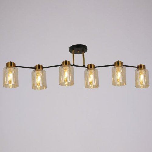 IL6111-6COU-79 BK GD Qui Потолочная люстра ILLUMICO IL6111-6COU-79 BK GD Qui