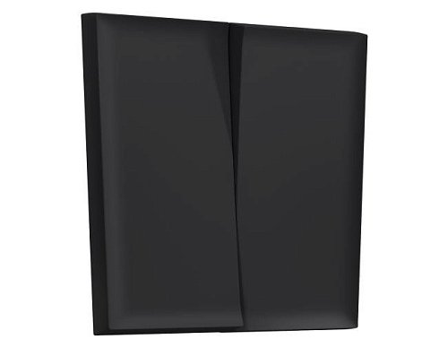 SP9830 SP9830 Лицевая панель SIGMA (Черный Мягкое касание) для 2-кл выключателей QUANT PRO
