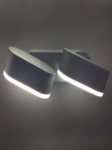 Уличный настенный светильник Elvan 820 GW-820A/2-12W-WW-Bk