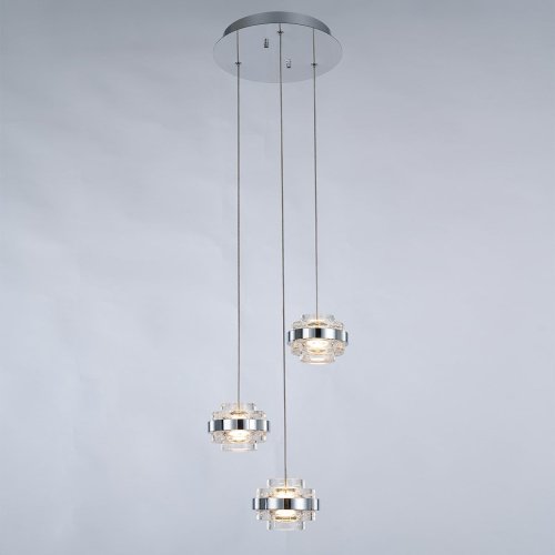 Светильник подвесной Delight Collection Indiana MD22030002-3A chrome/clear