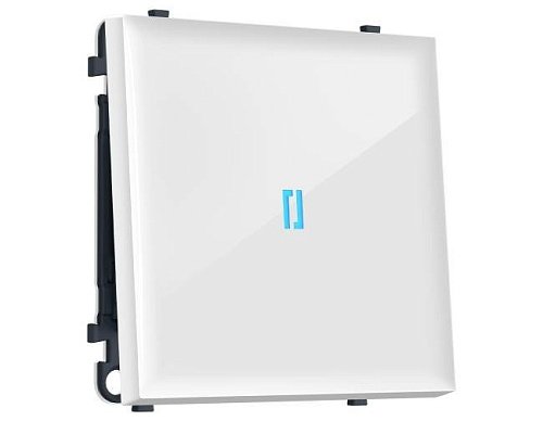 MS102020 MS102020 Комплект механизма 1-кл выключателя с подсветкой 10000K SIGMA Белый глянец 10A-250V QUANT PRO (SP1020, PR101, G17B)