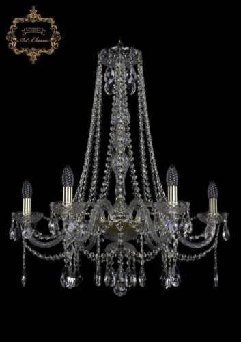 11.12.6.240.h-78.Gd.Sp Подвесная хрустальная люстра 11.12 Art Classic 11.12.6.240.h-78.Gd.Sp