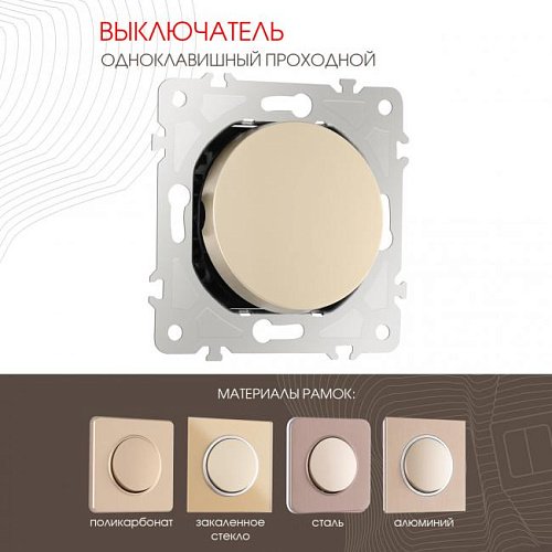 202.32-1.shampan Выключатель Arte Milano Am-202 202.32-1.shampan