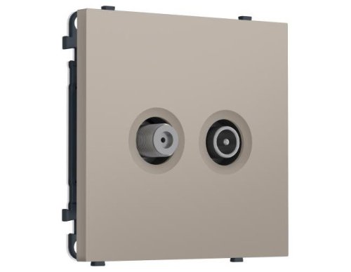MS373310 MS373310 Комплект механизма розетки TV оконечной + SAT SIGMA Серо-бежевый матовый 5-862MHz 3.5dB/950-2150MHz 3.8dB QUANT PRO (SP3733, PR217)
