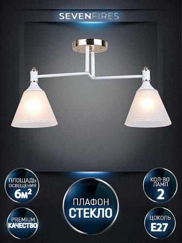 WD3619/2C-WT-FGD-WT Потолочная люстра Wedo Light Anneta WD3619/2C-WT-FGD-WT