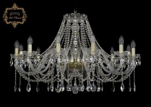 Подвесная хрустальная люстра 11.12 Art Classic 11.12.12.360.Gd.Sp