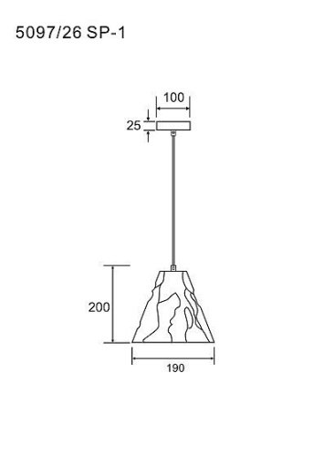 Светильник подвесной Divinare Piramide 5097/26 SP-1