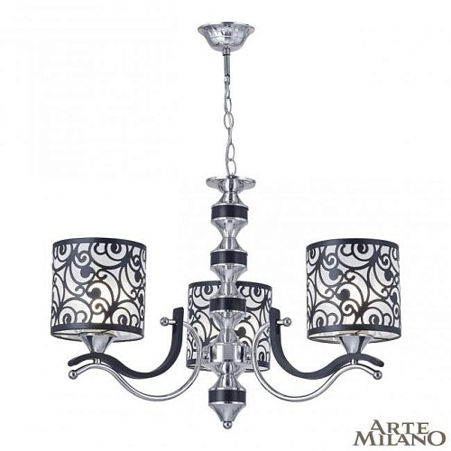 304957/3 Bk/Ni Подвесная люстра Arte Milano Florentia-4957 304957/3 Bk/Ni