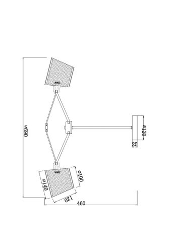 FR5108PL-05CH Потолочная люстра Freya Gino FR5108PL-05CH