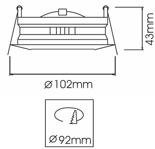 Встраиваемый светильник Deko-Light Built-in 126074