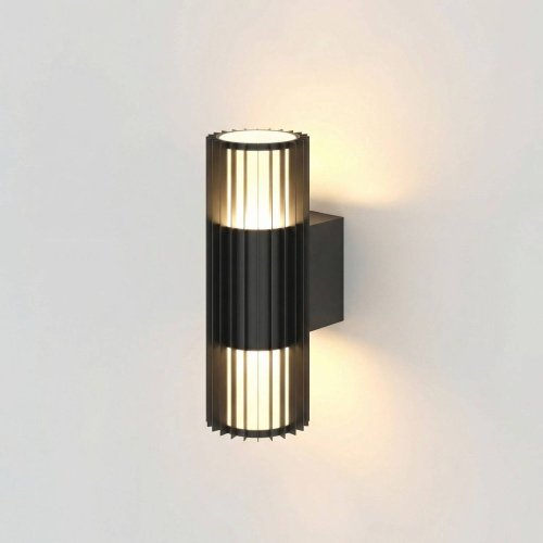 Уличный настенный светильник Elektrostandard Entero Entero (35189/W) 3000K черный