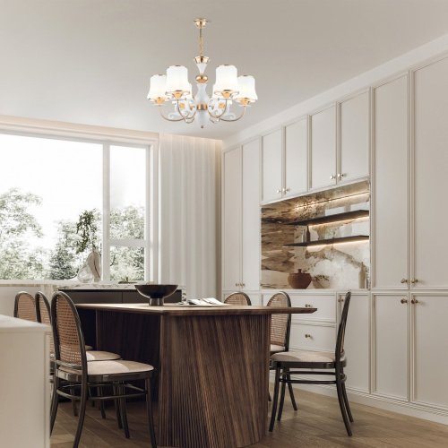 301097/6 Wh/Gd Подвесная люстра Arte Milano Florentia-1097 301097/6 Wh/Gd