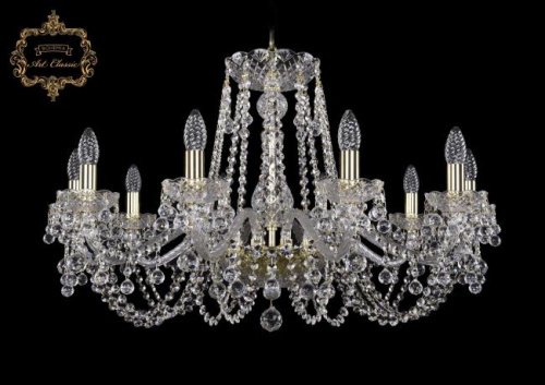 11.26.10.300.Gd.B Подвесная хрустальная люстра 11.26 Art Classic 11.26.10.300.Gd.B