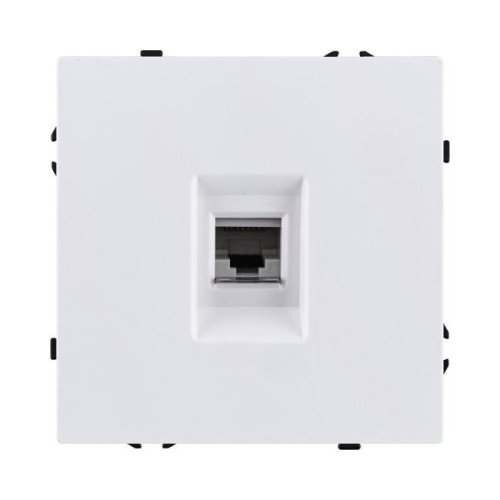 EC-017WG Розетка Ethernet RJ45 Cat.6, белый глянцевый Kollinger Eclipse EC-017WG