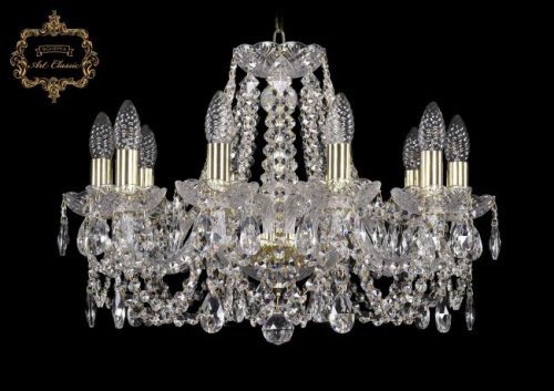 Подвесная хрустальная люстра 11.11 Art Classic 11.11.10.195.Gd.Sp