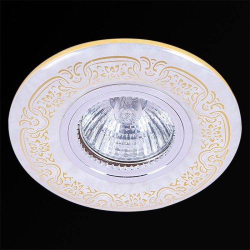 Встраиваемый светильник Reluce 09502-9.0-001MN MR16+LED3W WH/GD