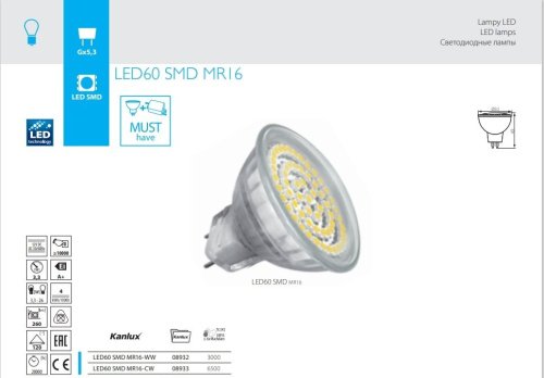 8933 Светодиодная лампа Kanlux Led60 8933