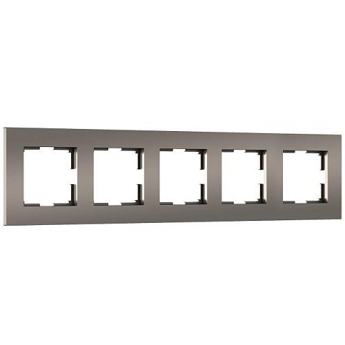W0052963/ Рамка на 5 постов Slab (бронза софт) Рамка Werkel Slab бронза софт W0052963/ Рамка на 5 постов Slab (бронза софт)