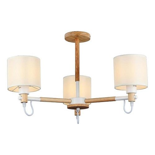 MD.19107-3-S-WOOD+WH Потолочная люстра IMEX MD.19107-3-S-WOOD+WH
