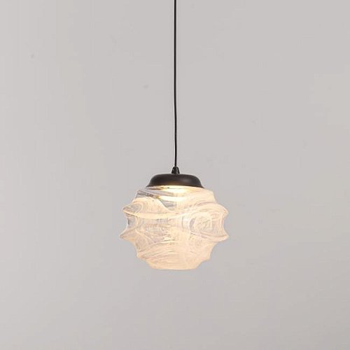 Светильник подвесной Delight Collection MD25030003 MD25030003-1A matt black/clear