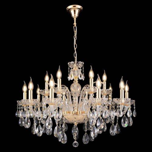 MONICA SP10+5 GOLD Подвесная люстра Crystal Lux Monica MONICA SP10+5 GOLD
